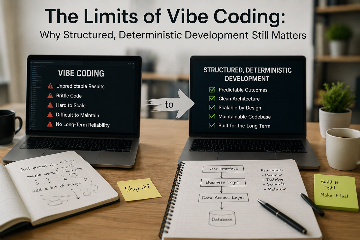 The Limits of Vibe Coding: Why Structured, Deterministic Development Still Matters