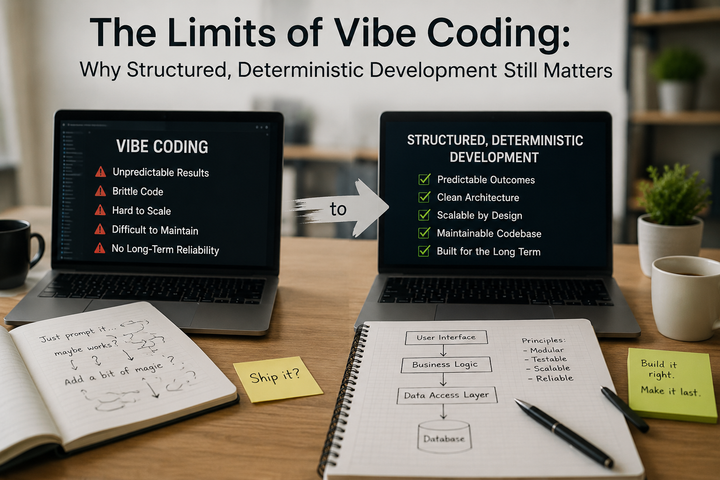 The Limits of Vibe Coding: Why Structured, Deterministic Development Still Matters